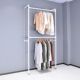 服装 店上墙家用室内卧室衣柜上墙双杆双层挂衣架可调节挂衣展示架