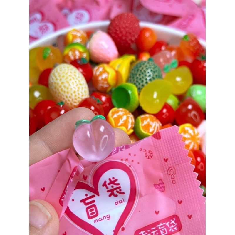 迷你仿真夜光水果盲袋儿童奖励迷你版仿真水果模型盲盒diy摆件