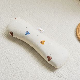 枕骨枕全棉双层纱颈椎头枕头护助睡眠成人护颈枕芯枕专用