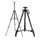 伸缩便携 三角三脚支架式 黑色手摇式 金属折叠画架写生美术画板套装