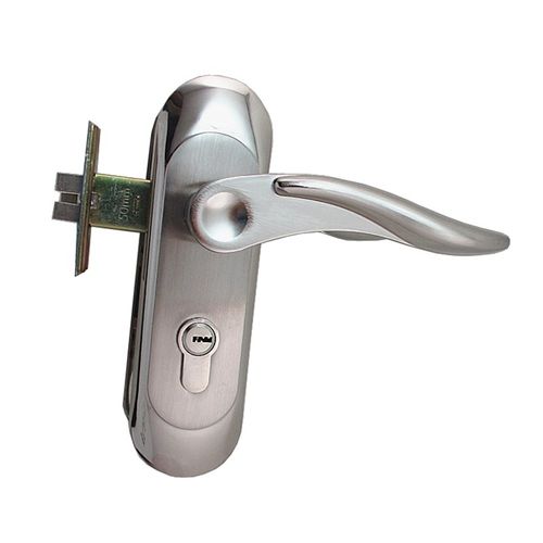 圆头单舌门锁孔距140mm现代简约室内实木门锁卧室门锁单舌执手锁