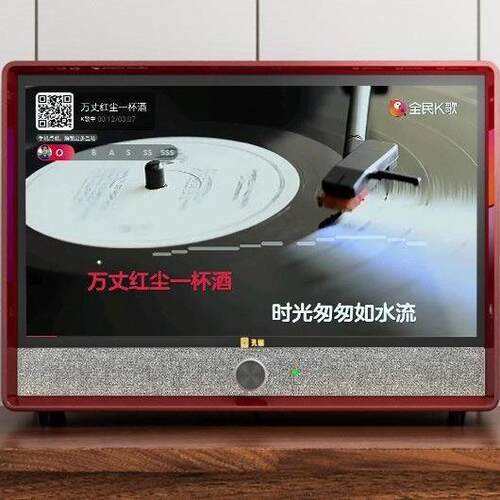 孔雀家庭ktv音响套装卡拉OK一体机户外广场舞音响22寸K歌点歌机