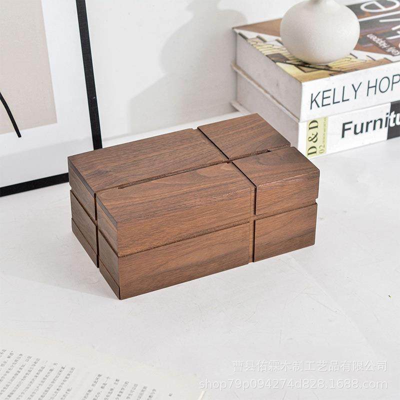 北欧木质抽纸盒客厅桌面茶几床头柜摆件商用办公桌广告纸巾收纳盒,特色手工艺,其他特色工艺品,淘宝优惠券,粉丝福利购,淘宝优惠卷