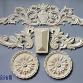 石塑背景花 饰角花镂空墙面装 电视墙装 装 饰对花 饰线条 欧式