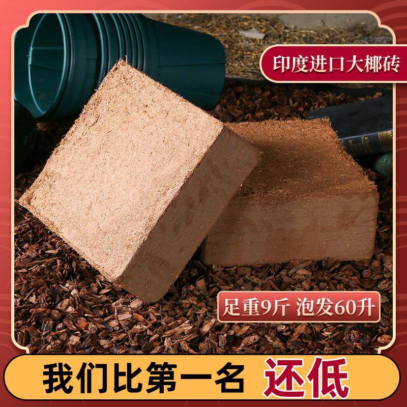 思威博椰砖营养土通用型椰糠养花种菜土壤种植大块乌龟冬眠爬宠