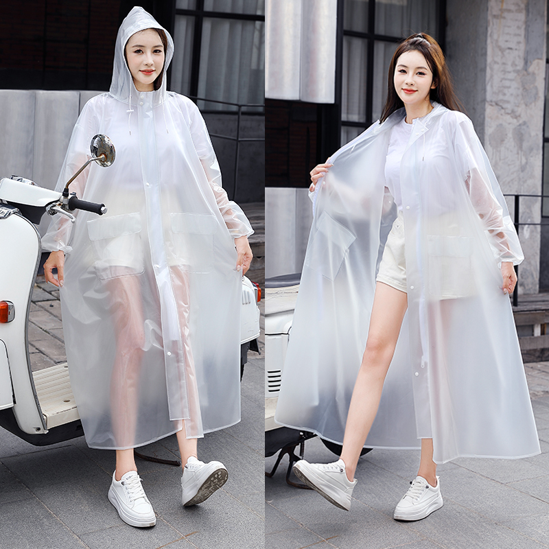 雨衣电动车女加大加厚全身防暴雨学生自行车带袖雨披T2023新男徒