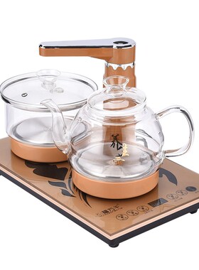 福万千全自动双上水电热烧水壶家用茶桌一体电茶炉嵌入37x23茶台