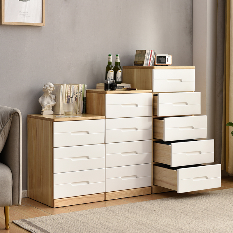 实木斗柜三四五层夹缝3q5/40cm抽屉式收纳柜窄柜缝隙柜卧室床头柜