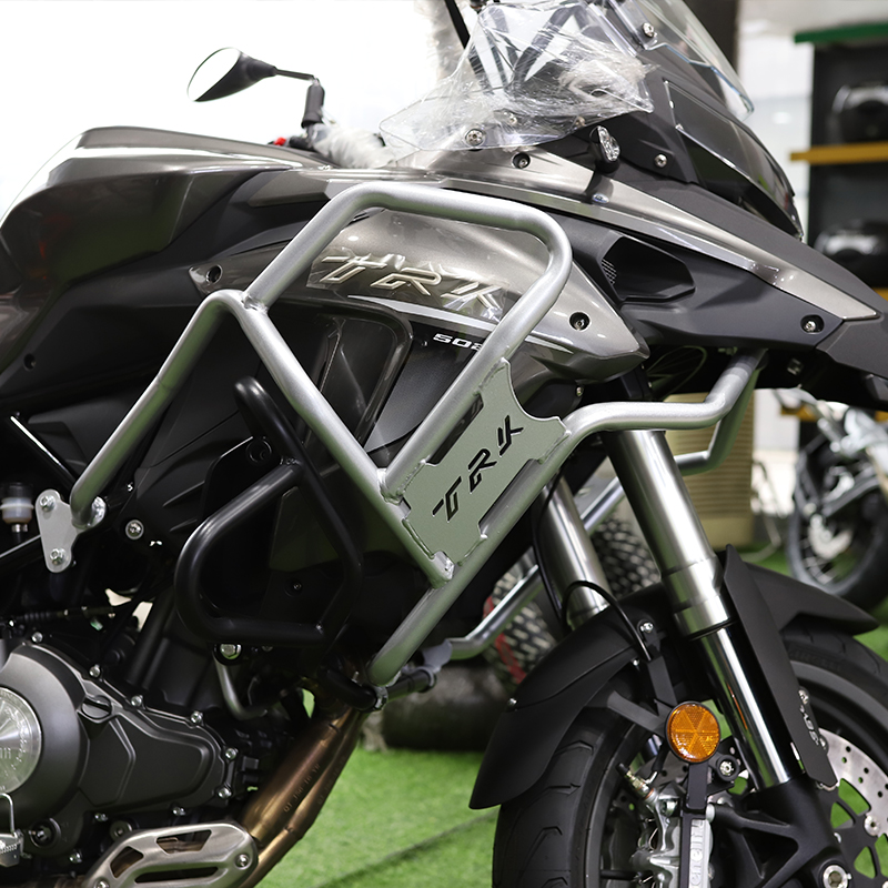 适用于贝纳利TRK502X保险杠摩托车金鹏502上护杠改装全包围防摔杠