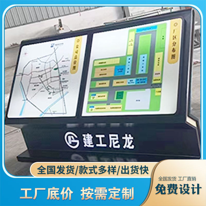 商场导览指示牌户外斜面导视B台落地楼层导向索引园区导引图