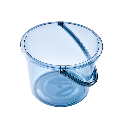 水桶家用储水用洗衣手提小水桶学生宿舍用轻奢透明带盖加厚塑料桶