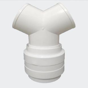 吸油烟机三通排风管道铝箔管三通止回阀一分二150mm100分流接口