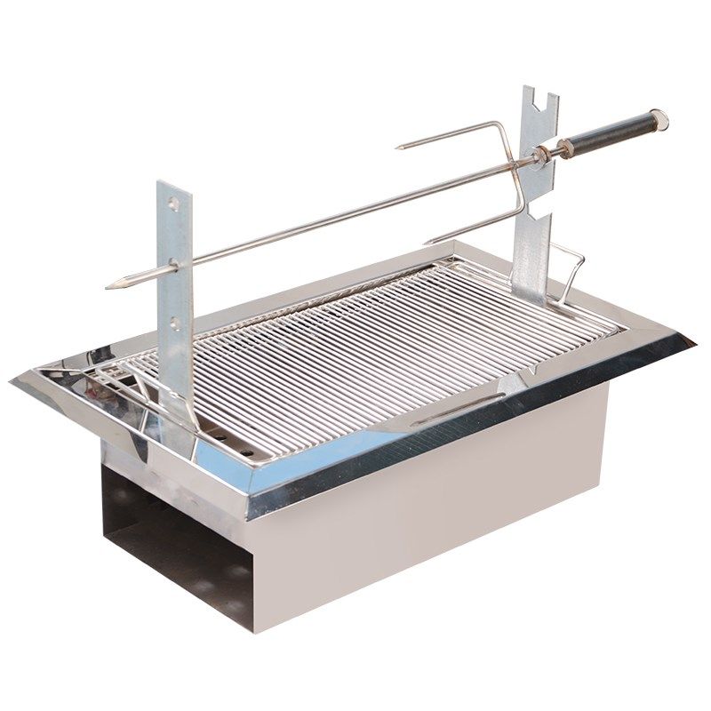 不锈钢烧烤架烤羊腿炉子家用木炭无烟碳火烤肉炉商用烤全羊炉子
