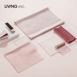 裸粉系列 轻奢丝绒窗帘 纯色少女婚礼卧室遮光窗帘 inc. LIVING