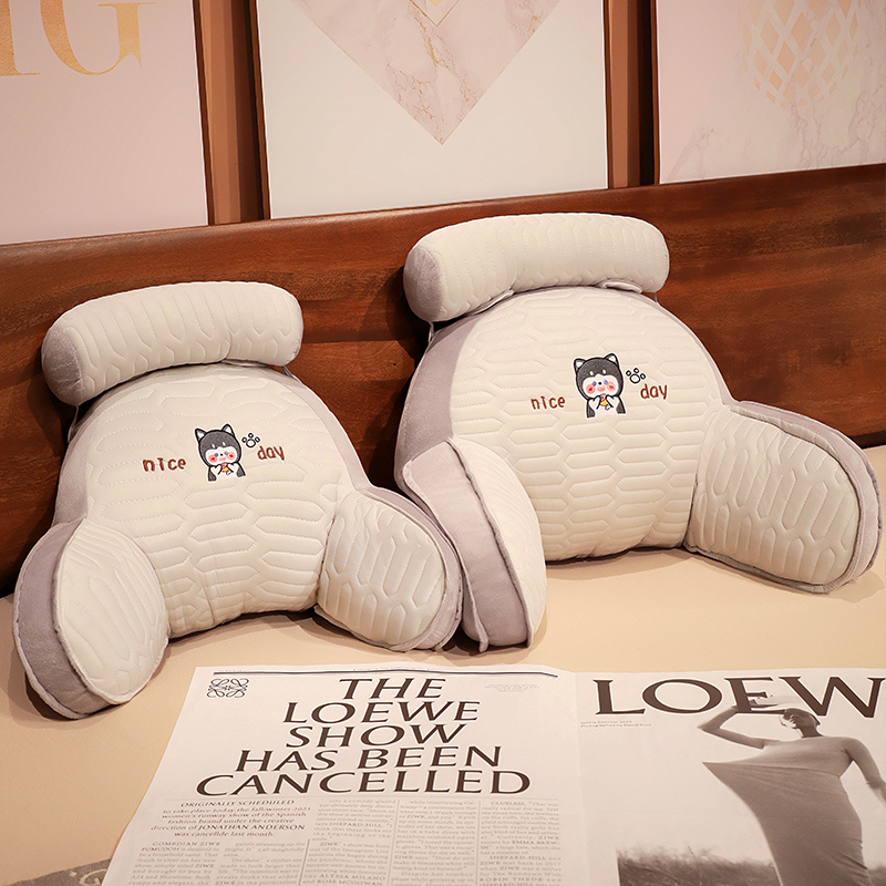 夏季凉席冰丝大号床头靠垫软包靠背垫床上靠枕睡觉枕头看书护腰女