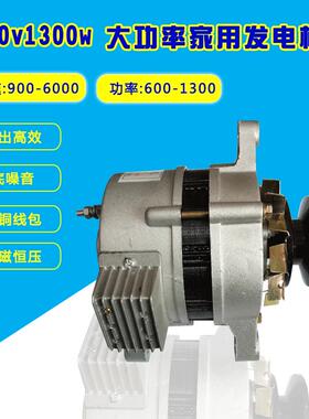 皮带轮式220V1300W小型无刷恒压纯铜线 线家用照明48V小型交流发