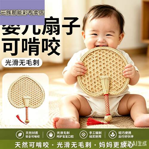 扇子蒲扇老式夏天家用大葵扇手工编织儿童宝宝婴儿驱蚊芭蕉小手持