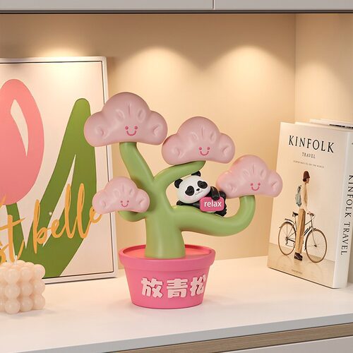 放青松办公室摆件治愈解压轻松创意毕业桌面工位情绪稳定生日礼物