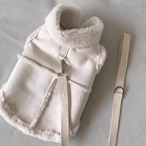 宠物秋冬装泰迪比熊博美猫咪秋季狗狗衣服小型幼犬可牵引保暖马甲
