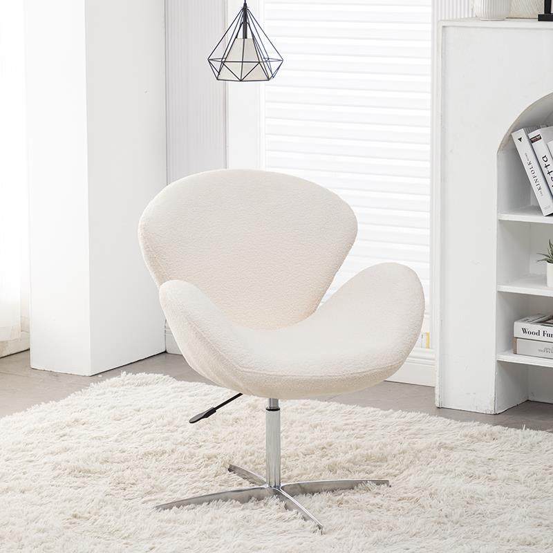 奶油风天鹅梳妆化妆椅单人休闲椅 皮布艺可升降旋转设计师沙发椅,3C数码配件,其它配件,淘宝优惠券,粉丝福利购,淘宝优惠卷