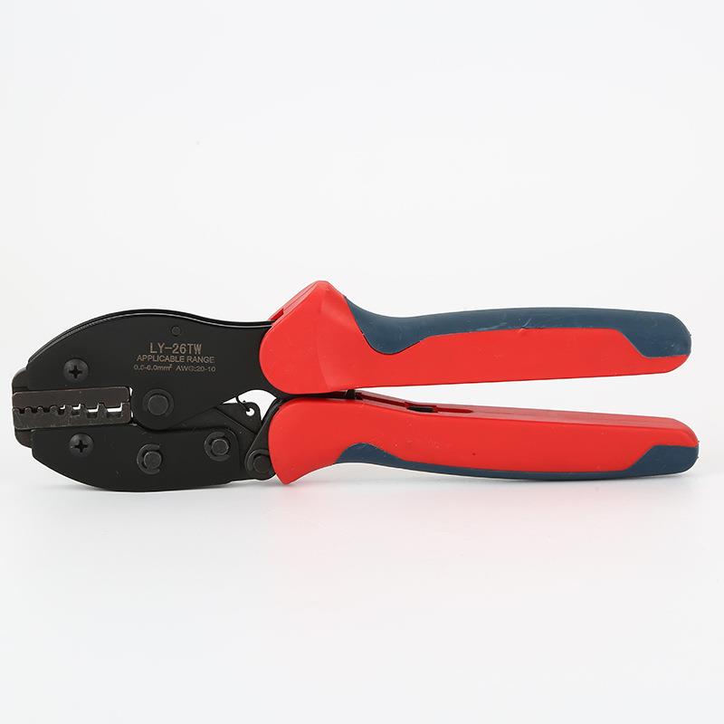 沃玛工具LY-26TW棘轮式压线钳省力压著钳E型管端子冷压接钳