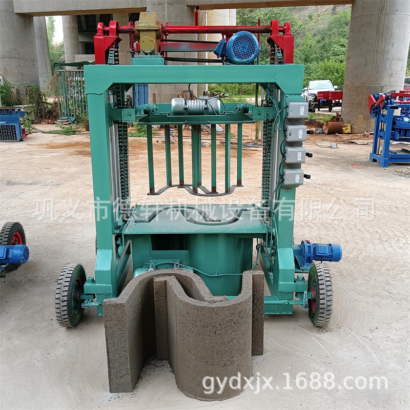 多功能自动水泥免烧制砖机设备农村盖房圈井水泥成型机