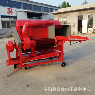 江苏米业公司用水稻余子脱粒机小麦糠分离机自带三个风机脱粒干净