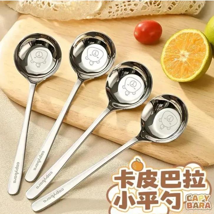 不锈钢勺子食品用长柄加深汤匙家用个人专用调羹吃饭勺CL