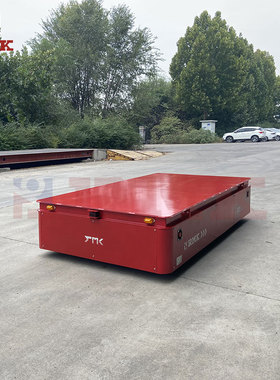 液压举升v型架无轨搬运电动平车 卷材转运平台车 包胶轮万向移动