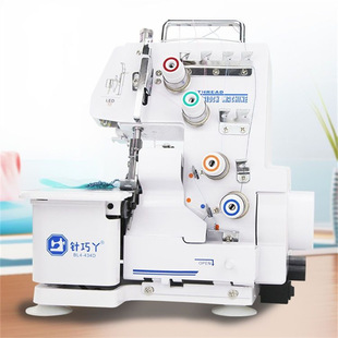 针巧丫四线锁边机新款台式家用电动拷边机三线可密拷带灯包缝机