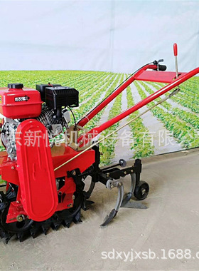 独轮小型链轨履带微耕机农用多功能7.5马力犁地机 单轮锄草拉沟机