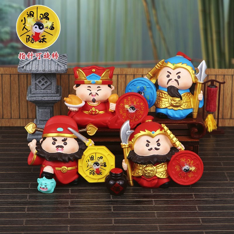 桌面钟馗退小人工位m装饰摆件办公室职场礼物情绪稳定神器门神招