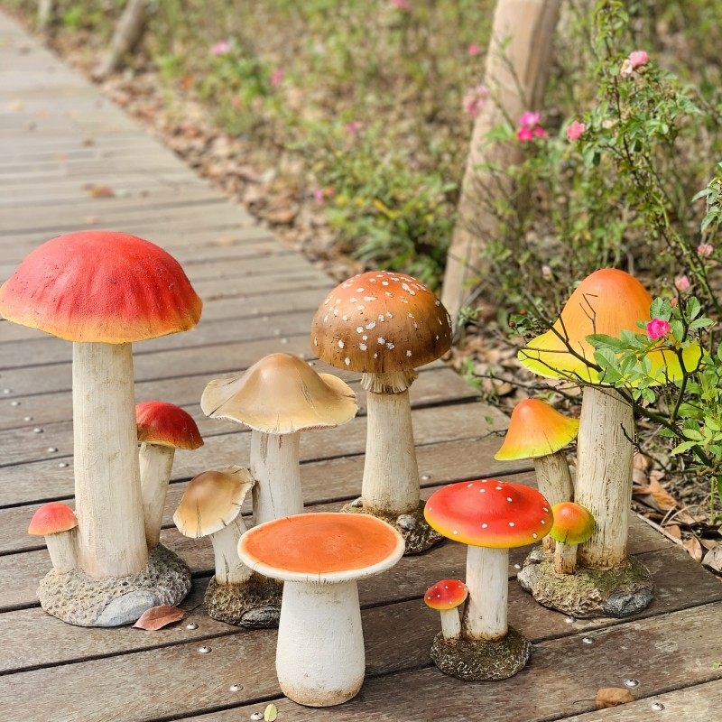 花园别墅园e林户外树脂蘑菇草坪装饰品庭院田园景观工艺园艺杂摆,家居饰品,装饰摆件,淘宝优惠券,粉丝福利购,淘宝优惠卷