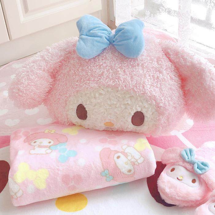 包邮 少女心粉色l美乐蒂可爱靠垫空调毯抱枕毯午睡枕盖毯二合一,居家布艺,靠垫/抱枕,淘宝优惠券,粉丝福利购,淘宝优惠卷