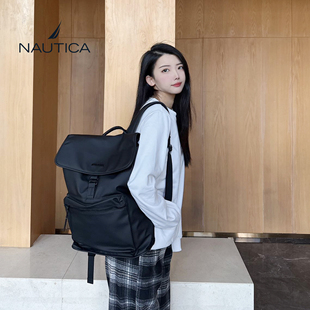 NAUTICA/诺帝卡双肩包男士背包大容量时尚休闲旅行通勤包电脑包