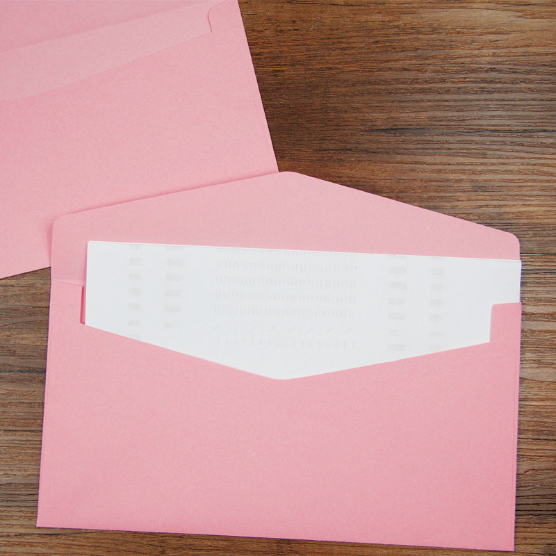 包邮6号彩色西式标准23X12三角封口贺卡请柬企业信封可定制12