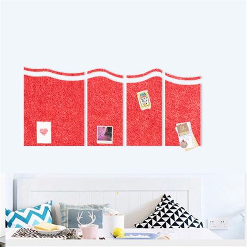 创意五彩隔音墙贴波浪墙裙毛毡板幼儿园防撞板吸音棉软木板照片墙