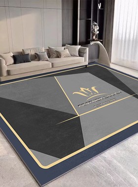 简约灰色地毯客厅耐n脏易打理卧室床边毯家用隔凉防滑垫天津地毯