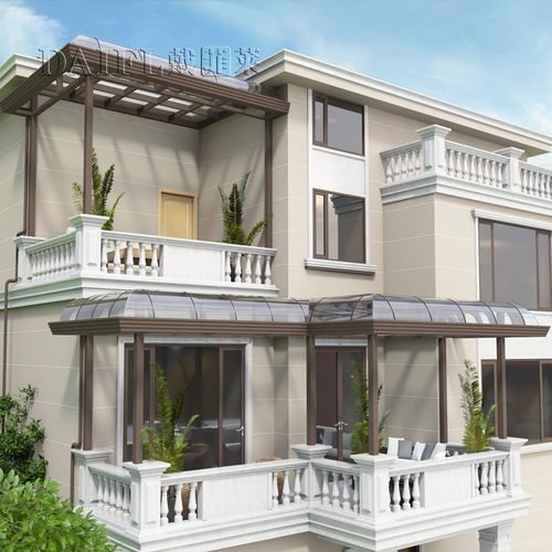 别墅露台阳光房隔音断桥铝合金封阳台中空钢化玻璃花房门窗定制