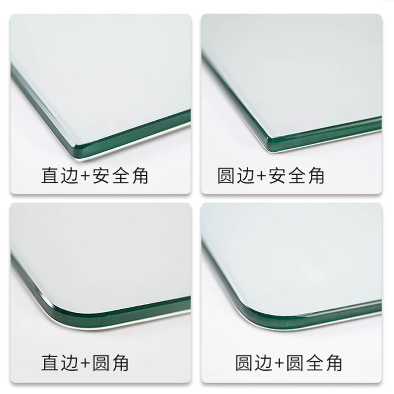 钢化玻璃定制餐桌圆桌5mm8mm1B2mm各种尺寸定做烤漆磨砂钢化玻璃