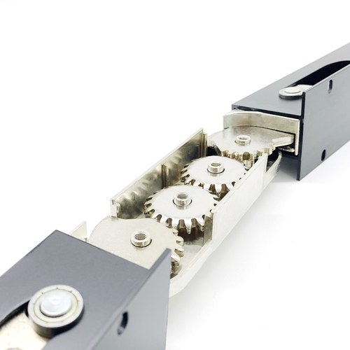 下翻隐形折叠桌配件伸缩多功能餐书桌吧台柜连接定制家具五金导轨