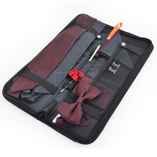 领带包便携出差旅行商务男士防皱收纳包领呔结夹分装行李箱分装袋