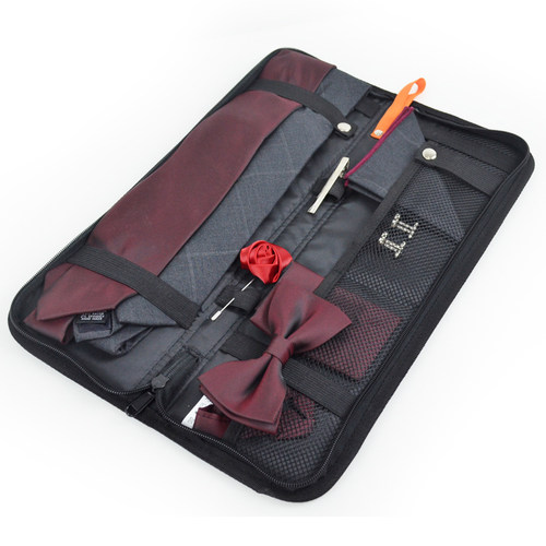 领带包便携出差旅行商务男士防皱收纳包领呔结夹分装行李箱分装袋