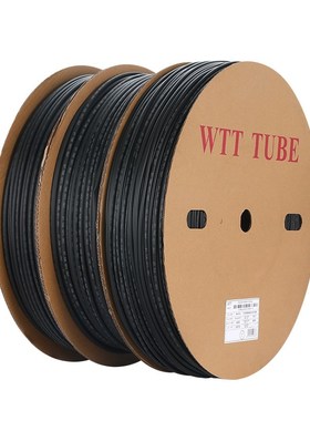 2倍黑色绝缘电工用电缆电线热缩管绝缘套管WTT加厚热Z收缩管软管