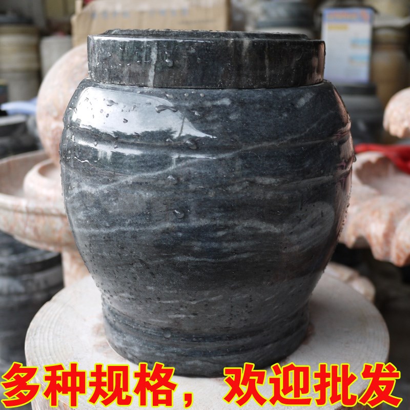 大理石骨灰坛h云石骨灰盒罐盅桶仙人盅素面大小号刻字字冬瓜坛