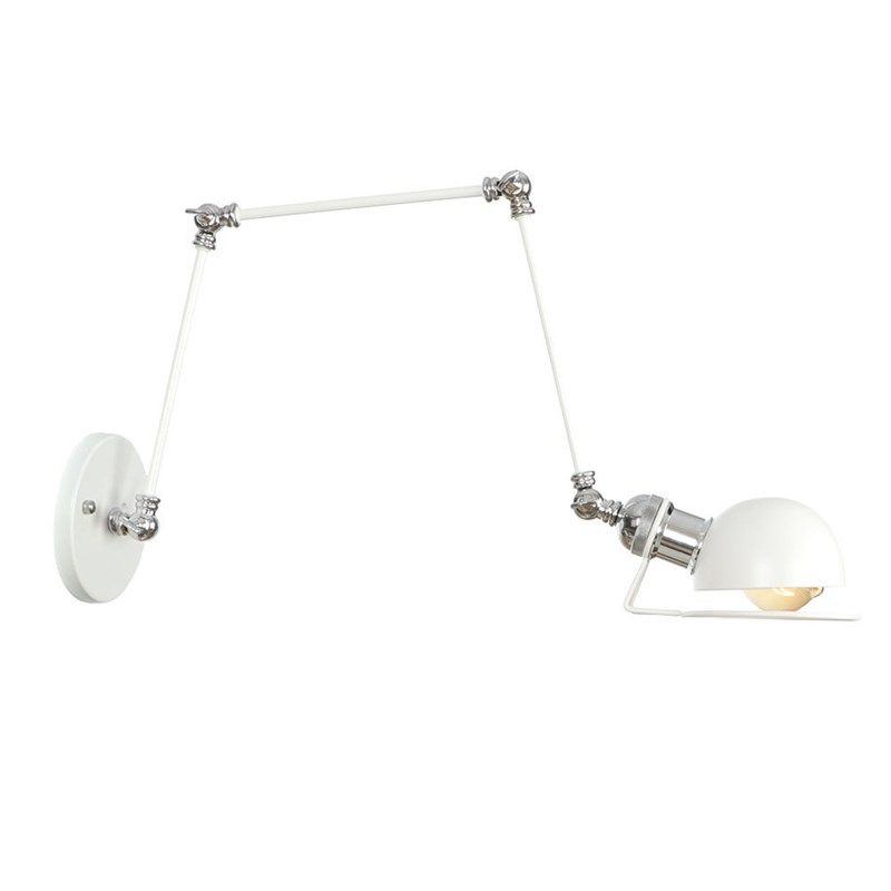 创意新款现代左右旋转 复古简约铁艺RH 酒吧网咖床头现代长臂壁灯,家装灯饰光源,壁灯,淘宝优惠券,粉丝福利购,淘宝优惠卷