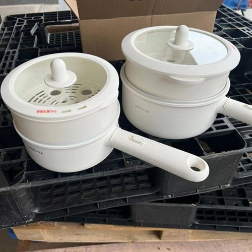 电煮锅宿舍学生小电锅多功能一体小型家用电热锅煮面小白锅