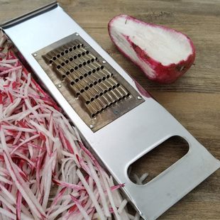 华诚萝卜丝刨丝器不锈钢插丝板老式铜刨子土豆条切条器蔬菜插丝器