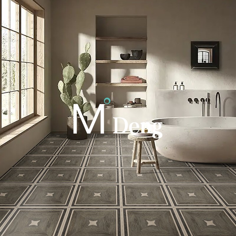 法式复古新中式仿古m木纹砖600X600客厅卧室餐厅阳台地砖哑光全瓷