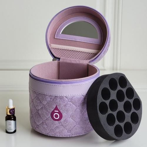 精油收纳包 14格15ml手提箱大容量便携包精油美甲整理化妆包